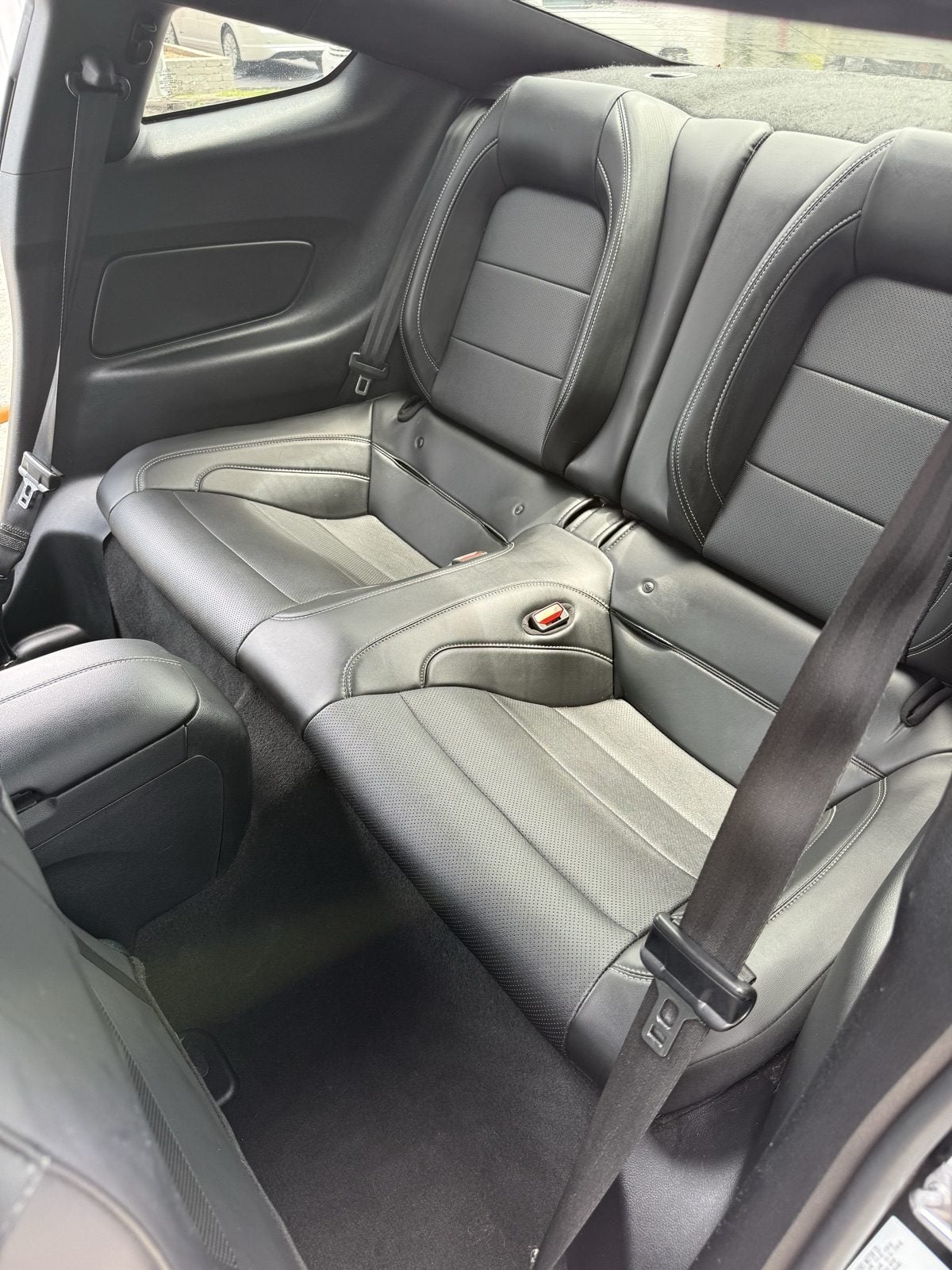 Ford Mustang rear seats after detail