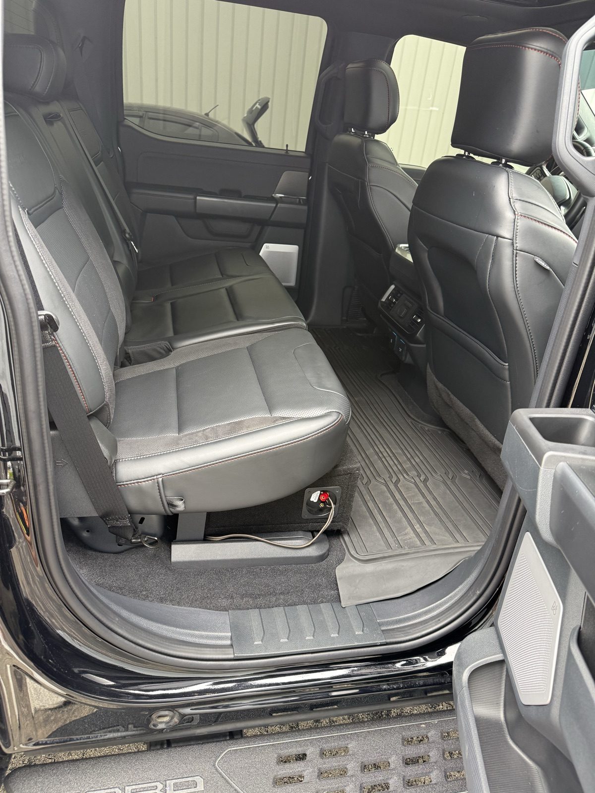 Ford Raptor rear seats deep cleaned