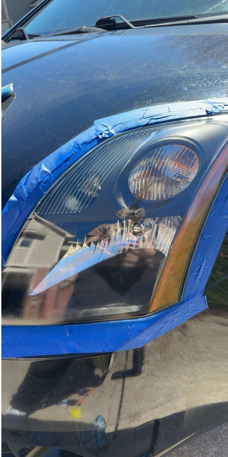 Headlight after restoration, crystal clear