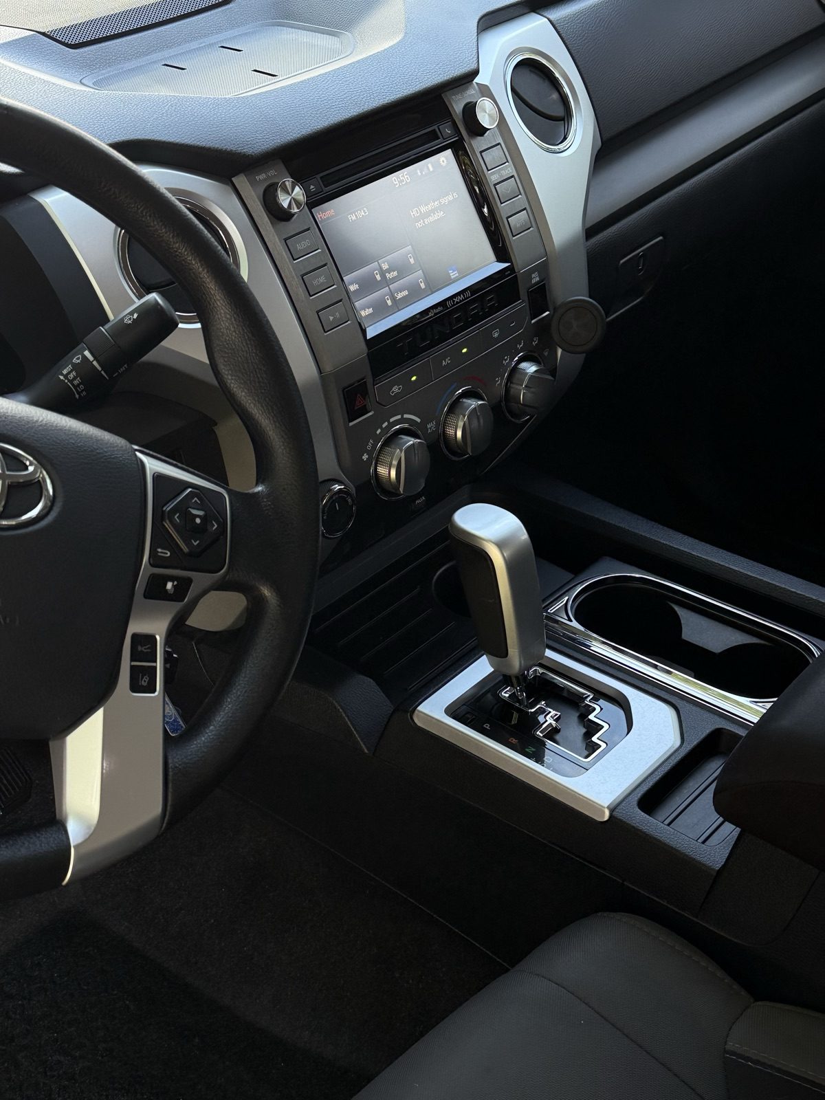 Toyota Tundra interior detail